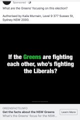 NSW Labor paid for this Facebook ad to run in the Balmain area.