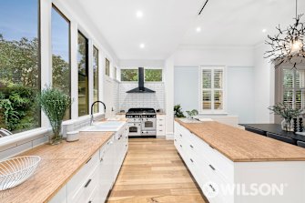 The home has a new kitchen after renovations.