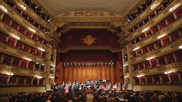 La Scala's opera house home in Milan.