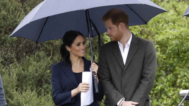 Prince Harry and Meghan in New Zealand earlier this week. 