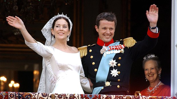 Prince Frederik and Mary Donaldson in 2004.