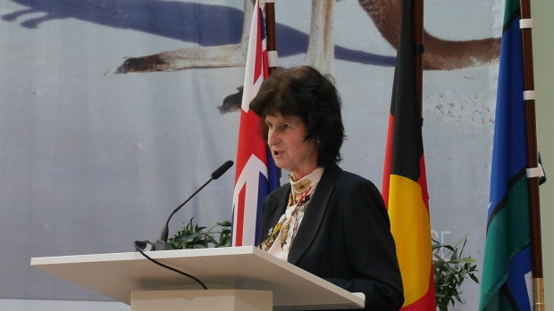 Saxony state minister for education and research, Dr Eva-Maria Stange, at the ceremony.