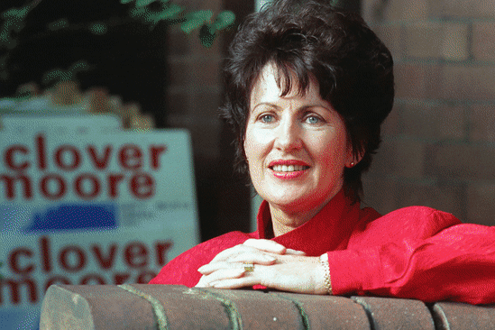 Clover Moore over the years.