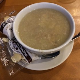 Rhode Island clam chowder from Cap'n Jack's in in Wakefield.