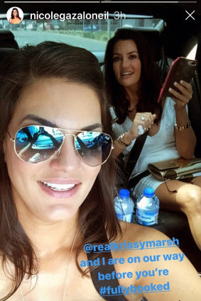 Nicole Gazal O’Neil posted on her Instagram about a trip to a beauty parlour with Krissy Marsh.