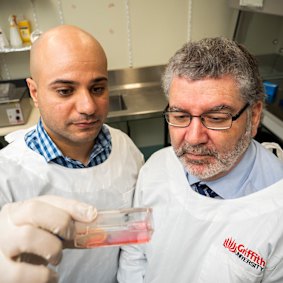 Professor Nigel McMillan (right) with Dr Luqman Jubair.