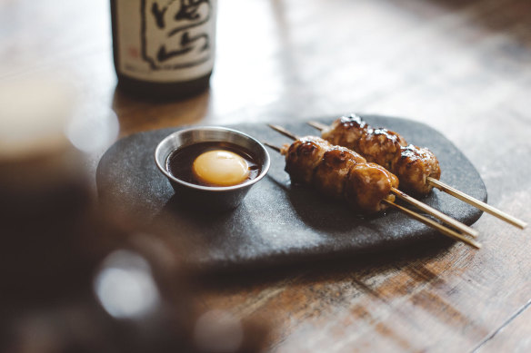 Smoky yakitori at Shobosho.