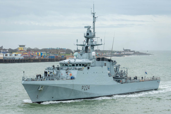 The British ship HMS Trent has been sent to the waters off Guyana as tensions rise after Venezula revived a claim over part of Guyana’s territory.