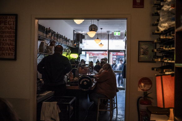 Inside 20-seater wine bar Hey Rosey in Orange.
