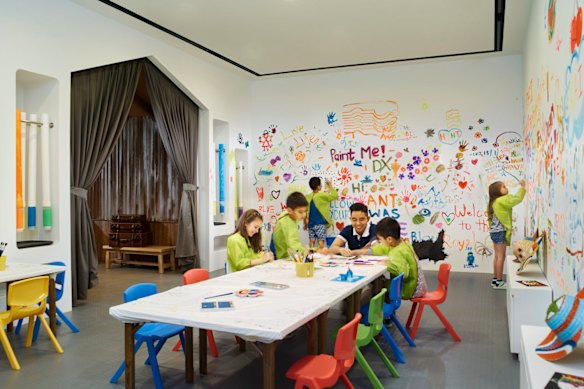 Buds, an extensive indoor play area with professional supervision at Shangri-La Singapore.