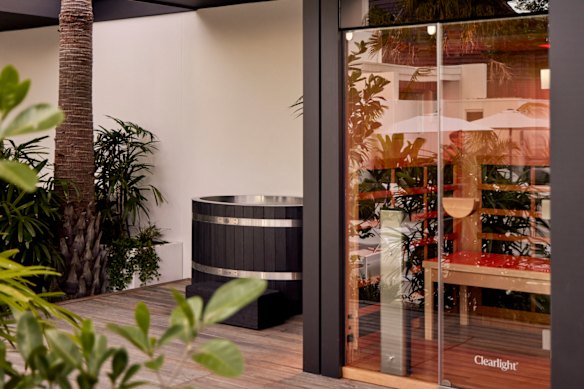Wellness oasis … Facilities include an ice bath and sauna.