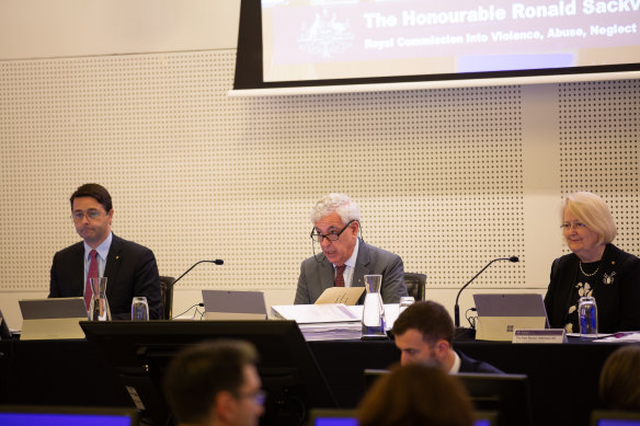 Commissioners Alastair McEwin, Ronald Sackville QC and Roslyn Atkinson. 