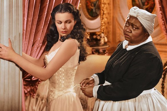 Vivien Leigh and Hattie McDaniel in the 1939 film adaptation of Gone With the Wind. 