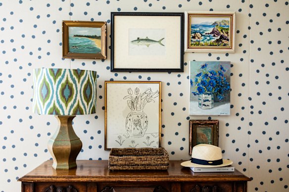 The decor is whimsical with nostalgic touches.