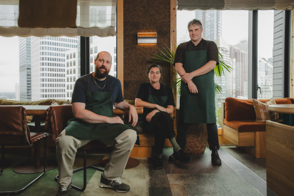From left: Andy Bowdy, Isobel Little and Beau Clugston.
