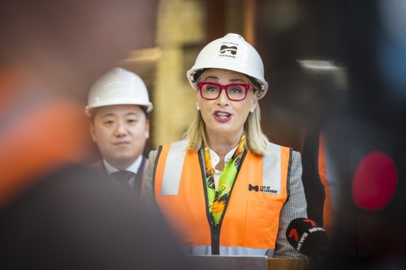 Melbourne Lord Mayor Sally Capp says the key worker housing drive is “about putting pressure on ourselves, as well as developers and all levels of government”.