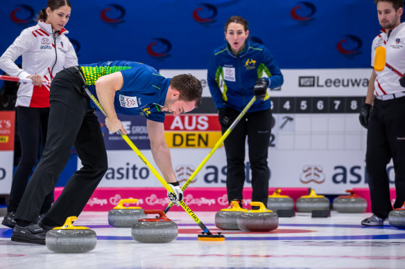 Australia will will play their opening match in the curling on February 2.
