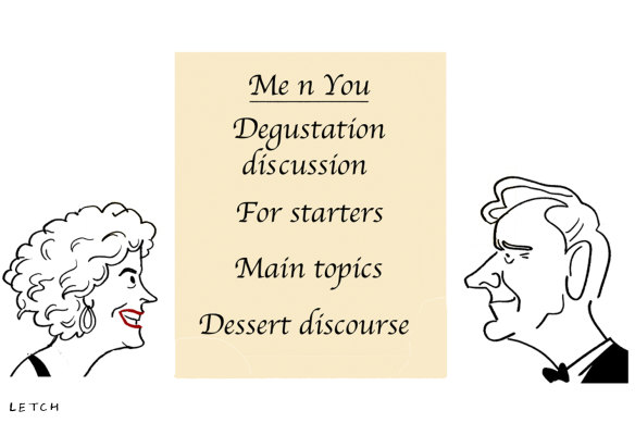 We entertain each other, in an art form developed over many years.