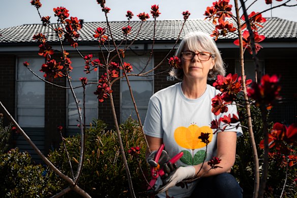 Petite Gardens owner Lisa Nicholson in her native garden in Broadmeadows in Melbourne’s North.