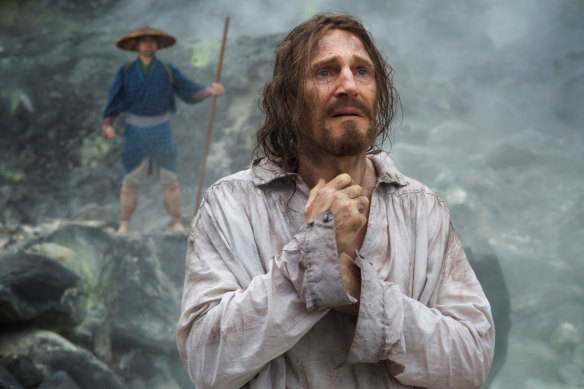 Liam Neeson in Scorsese’s film Silence.