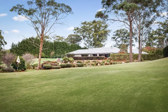 The 2.1 hectare estate includes a championship tennis court, swimming pool, billiard room and mini golf range.