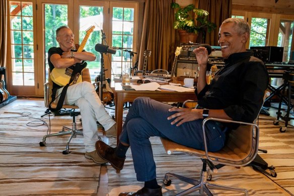Bruce Springsteen and Barack Obama both felt like outsiders growing up.