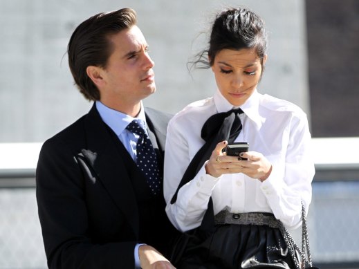 Scott Disick and Kourtney Kardashian in slicker times.