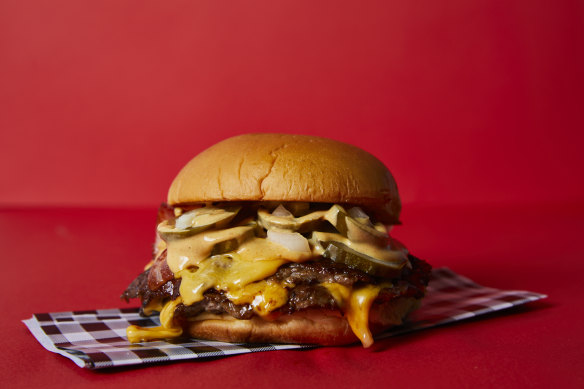 Meat Frankie’s classic cheeseburger will be served at the Spring Racing Carnival 2023.