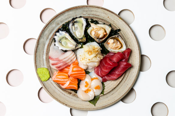 Sashimi plate. 