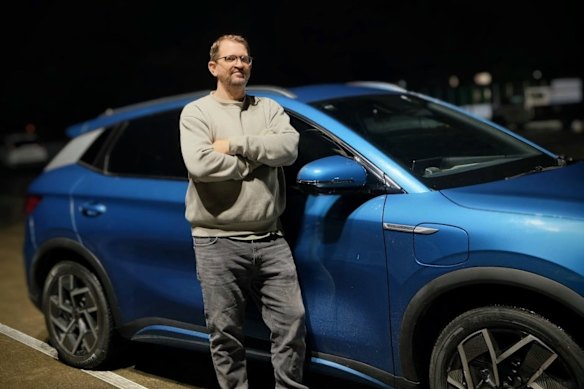 Jon Bentley with his BYD which he purchased three years ago.