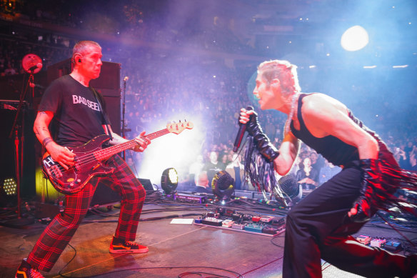 Eric Avery (left) and Perry Farrell of Jane’s Addiction.