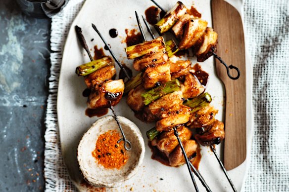 Neil Perry's grilled yakitori chicken recipe.
