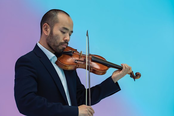 Australian Brandenburg Orchestra concertmaster Shaun Lee-Chen. 
