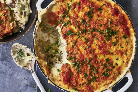 Nelly Robinson’s Lancashire-style fish pie.