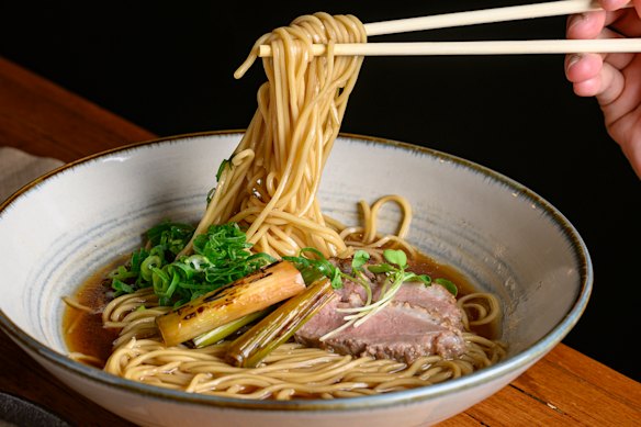 Duck shoyu ramen at Ramen Shouyu-ya in Brunswick.