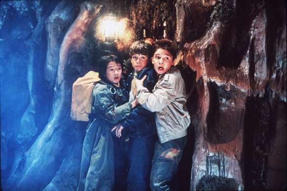 Ke Huy Quan (left) in the 1985 movie The Goonies.