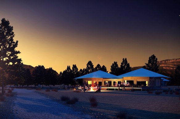 Luxury accommodation at Wilpena Pound Resort in the Flinders Ranges, South Australia.