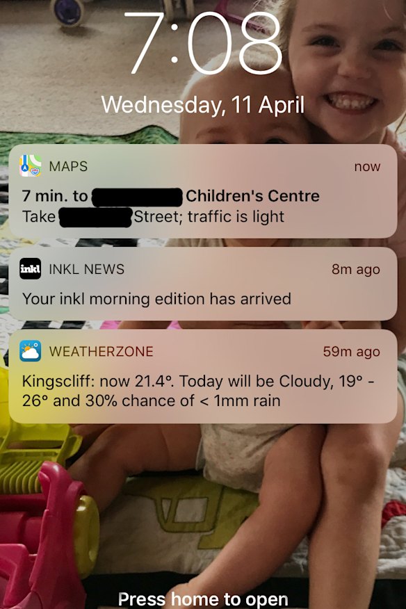 The notification that got my attention. 