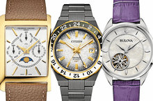 Watches by Arnold & Son, Bulova, Citizen, Alpina and Frederique Constant, all owned by the Citizen Watch Company.
