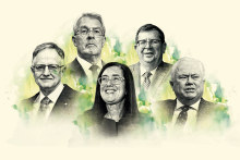 The most powerful people in law are (from left) Stephen Gageler, Mark Dreyfus, Gina Cass-Gottlieb,  Andrew Bell, Michael Lee.