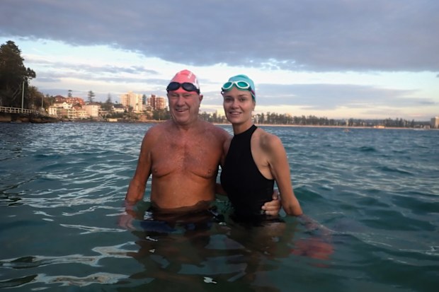 Bruce Baird with daughter Julia Baird