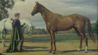 Phar Lap, Australia’s Greatest Racehorse, 1931, by Daryl Lindsay, is owned by a branch of the Murdoch media family. The painting carries an estimate of $100,000 to $300,000 in the catalogue for Davidson Auctions’ Sydney sale on 26 May.