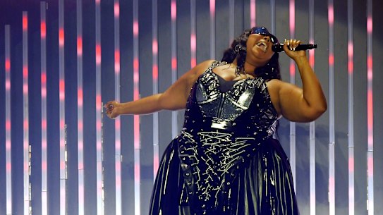 Lizzo performs at Rod Laver Arena on July 17, 2023.