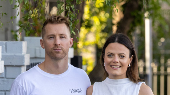  Brett Gavaghan and fiancée Jen are looking to press their advantage in the weaker property market. 