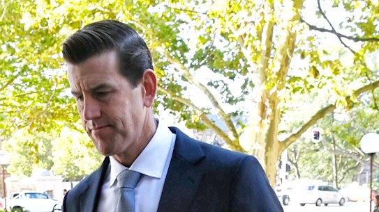 Ben Roberts-Smith at the Federal Court on Tuesday.