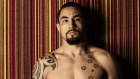 Robert Whittaker in the gym at his Western Sydney home ahead of his October 6 UFC title defence.  