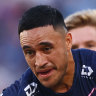 Cowboys star Valentine Holmes in action.
