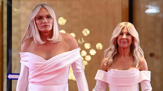 Belles of the Brownlow ... Dani Laidley (left) and Donna Leckie.