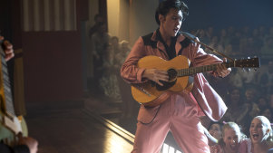 Austin Butler as Elvis Presley in Baz Luhrmann’s Elvis. 