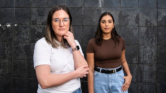 Paloma Newton and Misha Garg
Paloma and Misha are from Grapevine, an initiative to stamp our harassment
in the tech sector.